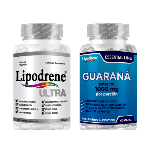 [62-N8V9-H0GO] Combo Lipodrene Ultra + Guarana Lipodrene